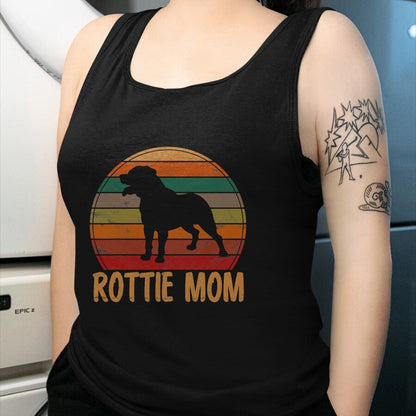 Dog Love Shirt, Dog Lover Gift T-Shirt/Hoodie/Sweatshirt HLT00 - Retro Rottweiler Mom Gift Rott Dog Mother Pet Rottie Mama T-Shirt