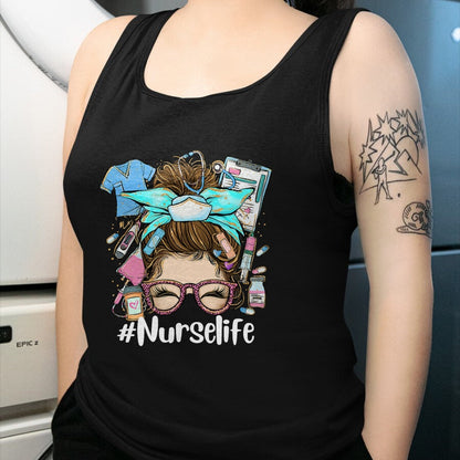 Funny Nurse Shirt, Nurse Unisex T-Shirt/Hoodie/Sweatshirt HLT00 - Funny NurseLife Nurse T-Shirt (1)