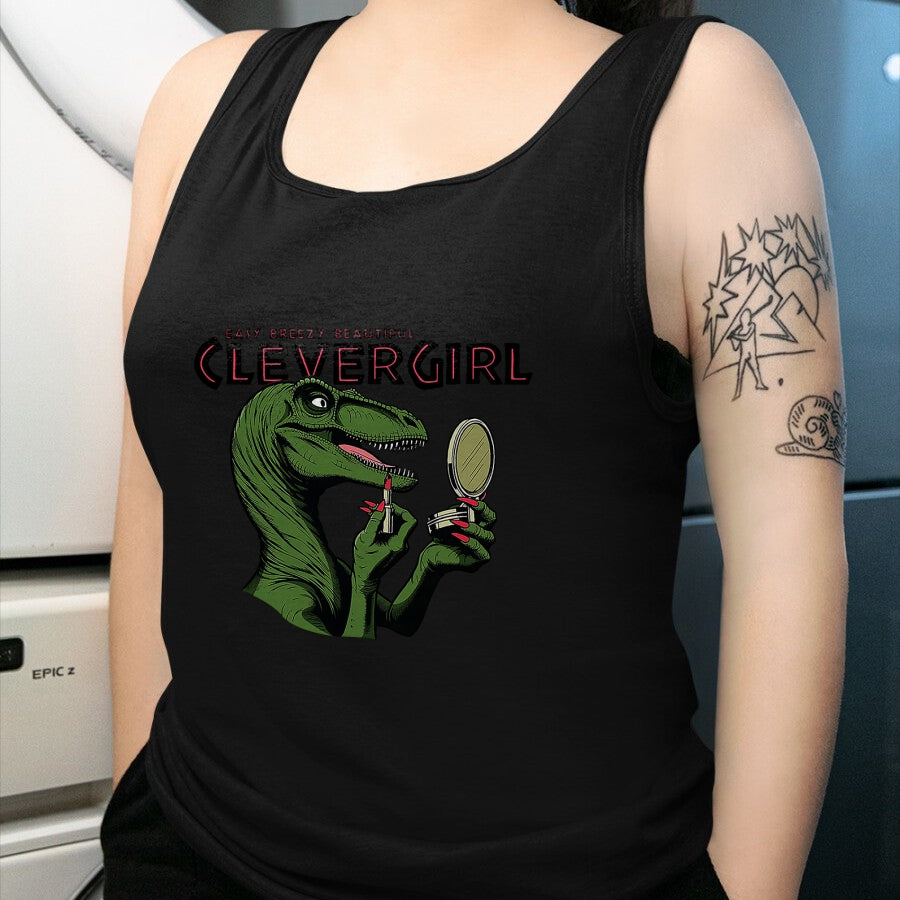 Best Dinosaur Lover Shirt, Funny Dinosaur UnisexT-Shirt/Hoodie/Sweatshirt HLT00 - Easy Breezy Beautiful Clever Girl Dinosaur T-Shirt