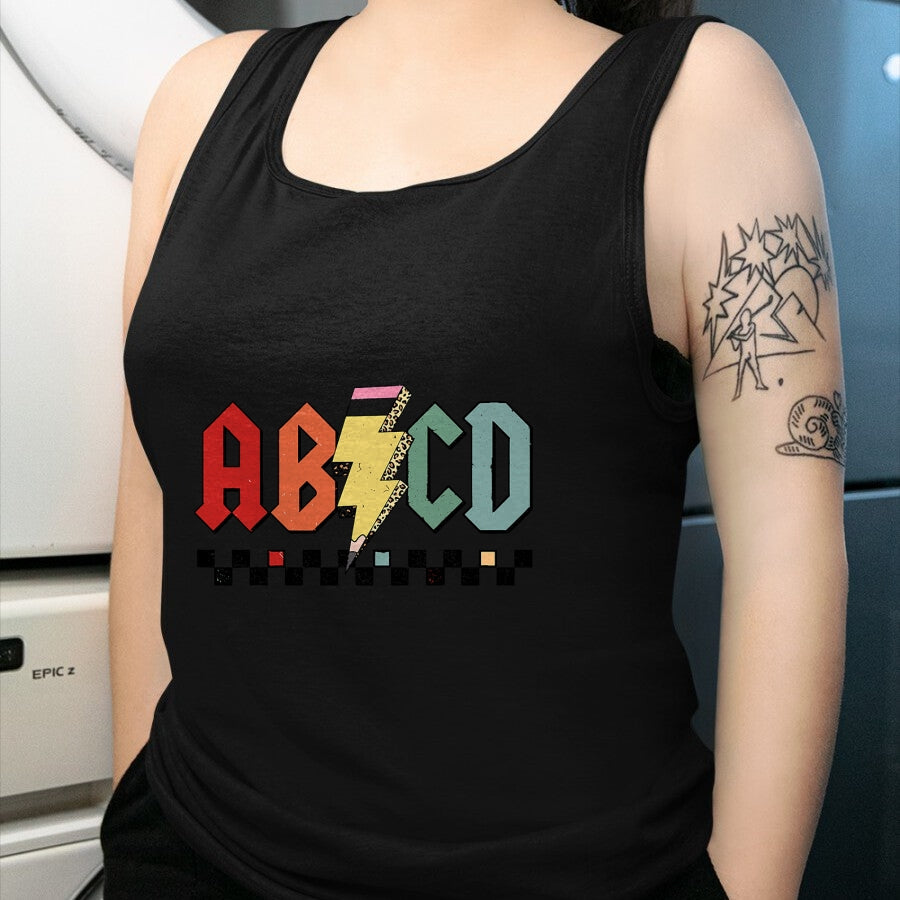 Best Student Shirt, Funny Back To School UnisexT-Shirt/Hoodie/Sweatshirt HLT00 - Rock ABCD Back to School ABCD Preschool Teacher Appreciation T-Shirt