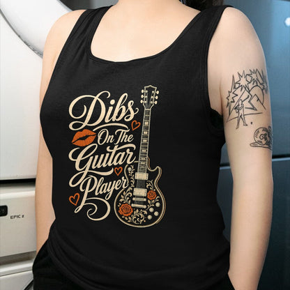Guitar Lover Shirt, Funny Guitar UnisexT-Shirt/Hoodie/Sweatshirt HLT00 - Guitar Dibs On The Guitar Player Vintage Guitarist Gift T-Shirt