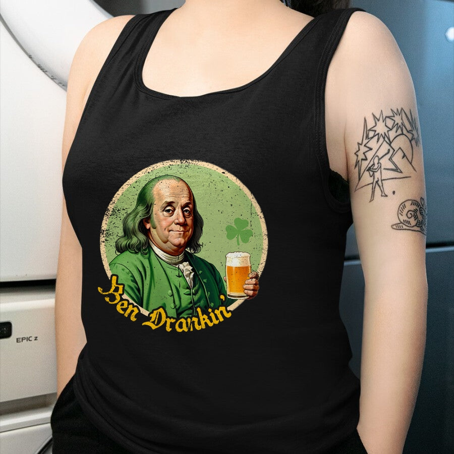 Patrick Day Shirts for Family, Funny Patrick Day shirts, st patrick's day Unisex T-Shirt/Hoodie/Sweatshirt HLT00 - Ben Drankin Shenanigan Clover Irish Shamrock St Patrick Day T-Shirt
