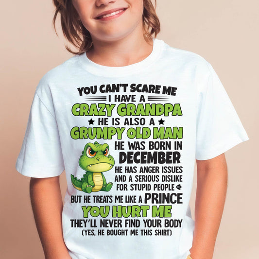 DECEMBER - YOU CAN’T SCARE ME - GIFT FOR GRANDSON FROM GRANDPA - DTSM12 (SKU09-121-12)