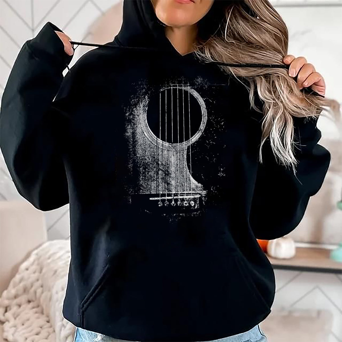 Guitar Lover Shirt, Funny Guitar UnisexT-Shirt/Hoodie/Sweatshirt HLT00 - Acoustic Guitar Player Six String Classic Rock & Roll T-Shirt, Men, Black, 3X-Large