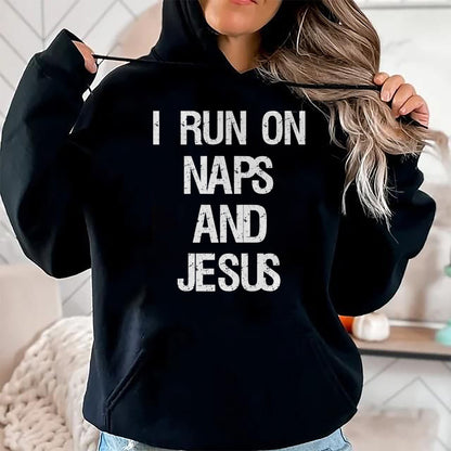 Christian Tee, Christian Faith Unisex T-Shirt/Hoodie/Sweatshirt HLT00 - Funny Run On Nap & Jesus Christ Sayings Christian T-Shirt (2)
