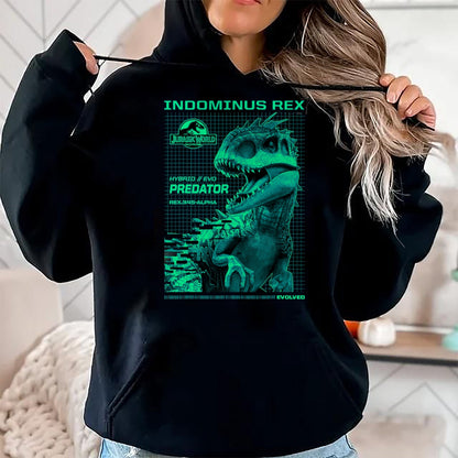 Best Dinosaur Lover Shirt, Funny Dinosaur UnisexT-Shirt/Hoodie/Sweatshirt HLT00 - Jurassic World Indominus Rex Hybrid Predator T-Shirt Small