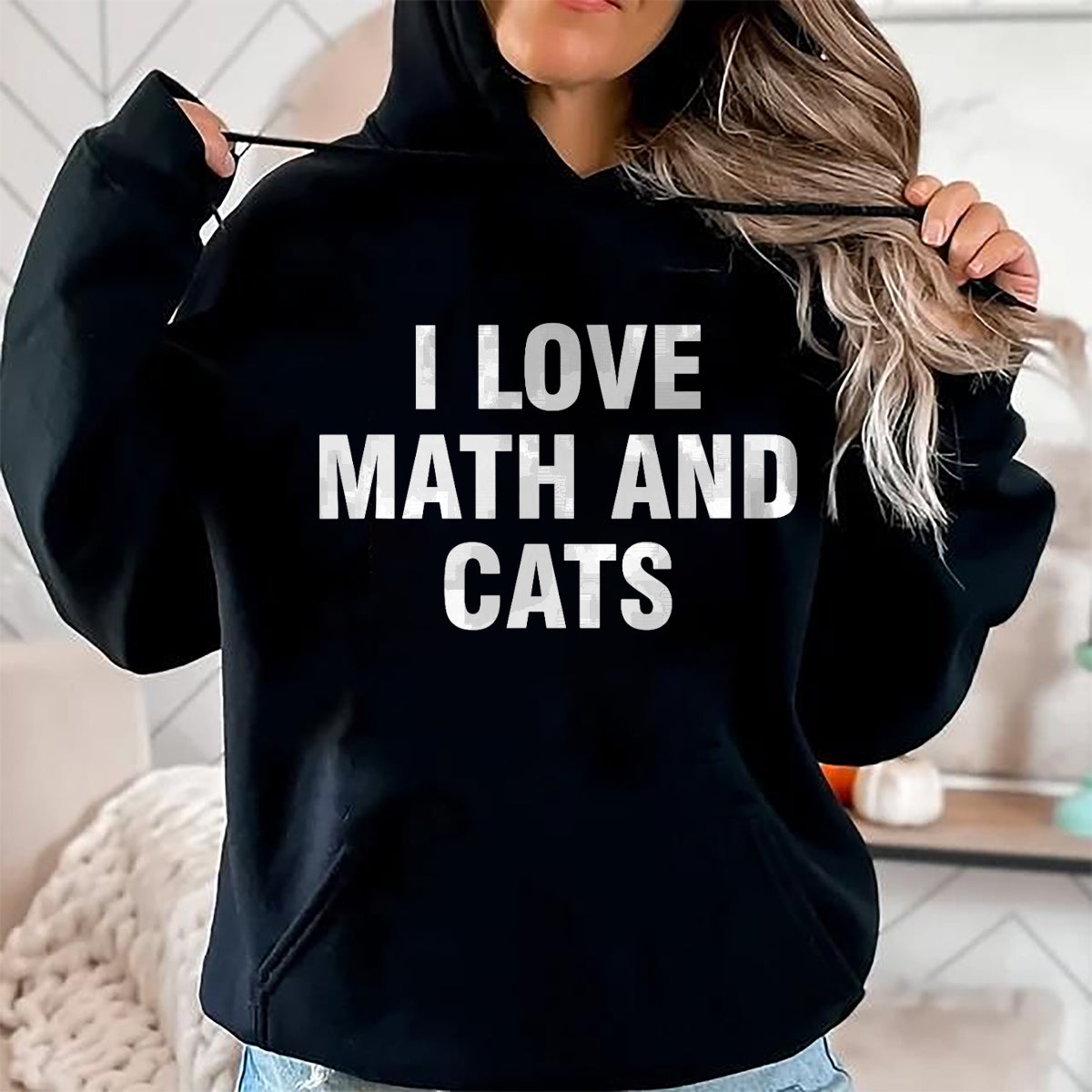 Cat Love Shirt, Funny Cat Lover Gift UnisexT-Shirt/Hoodie/Sweatshirt HLT00 - I Love Math and Cats T-Shirt (1)