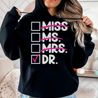Best Doctor Shirt, Funny Doctor UnisexT-Shirt/Hoodie/Sweatshirt HLT00 - Doctoral Thesis Miss Ms. Mrs. Dr. Doctorate Women Doctor T-Shirt, Men, Black, 3X-Large