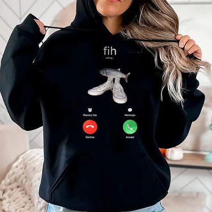Funny Fishing Shirt, Gift For Fishing Lover Unisex T-Shirt/Hoodie/Sweatshirt HLT00 - Fih Meme Shirt Fish Calling Shirt Misspelled fih is Calling T-Shirt