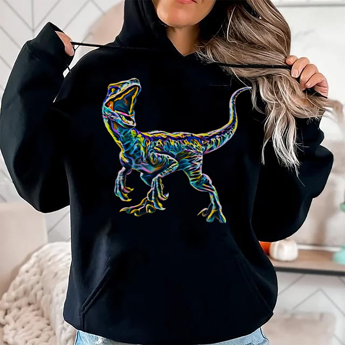 Best Dinosaur Lover Shirt, Funny Dinosaur UnisexT-Shirt/Hoodie/Sweatshirt HLT00 - Velociraptor Raptor Dinosaur T-Shirt