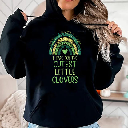 Patrick Day Shirts for Family, Funny Patrick Day shirts, st patrick's day Unisex T-Shirt/Hoodie/Sweatshirt HLT00 - I Care For The Cutest Clovers St. Patrick Day NICU Nurse T-Shirt
