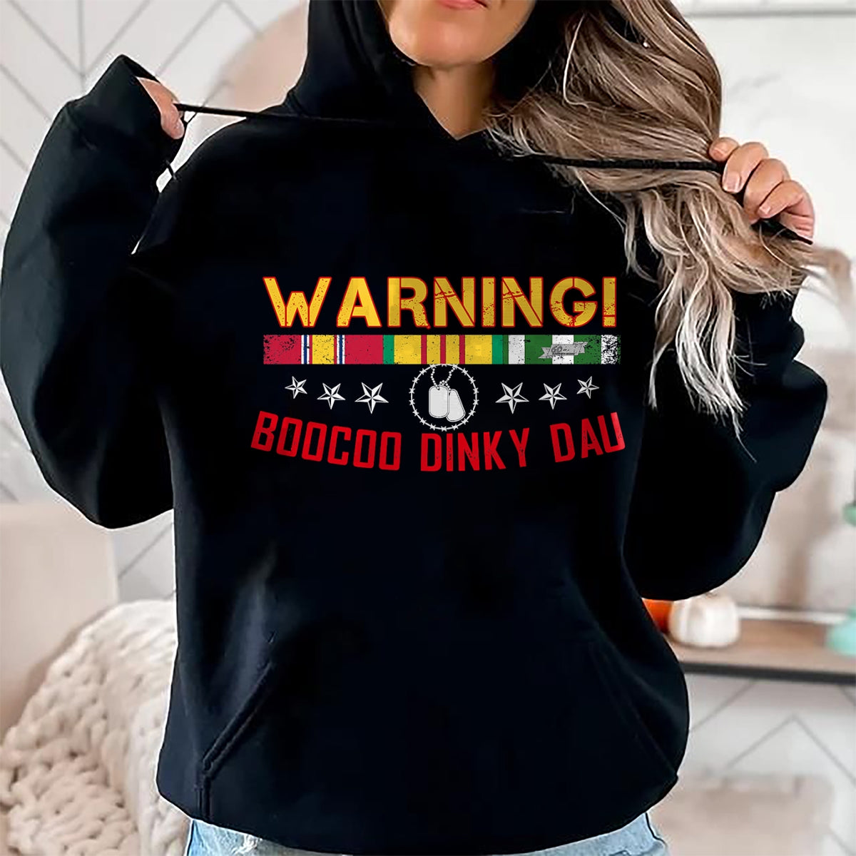 Proud Veteran Shirt, Funny Veteran UnisexT-Shirt/Hoodie/Sweatshirt HLT00 - Vietnam Veteran Shirt Boocoo Dinky Dau Tee T-Shirt