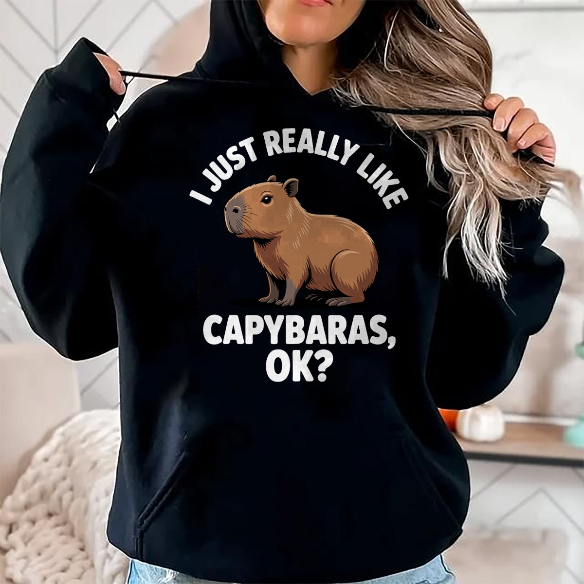 Cute Capybara Shirt, Funny Capybara Unisex T-Shirt/Hoodie/Sweatshirt HLT00 - Funny Capybara Art for Men Women Kids Capy Rodent Capybara T-Shirt