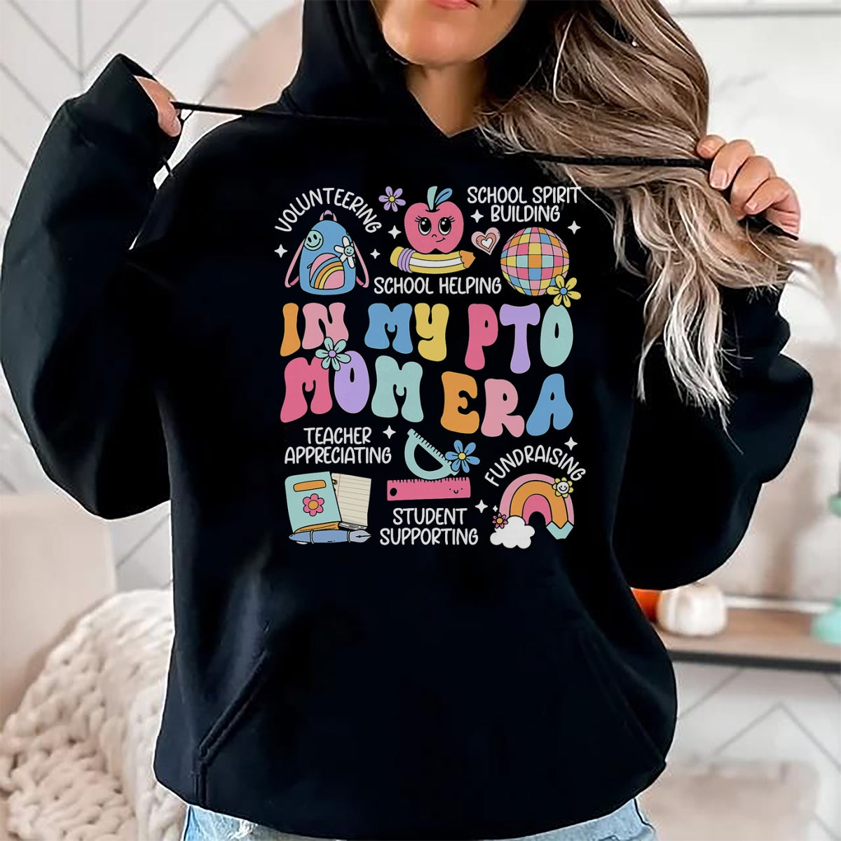 Best Student Shirt, Funny Back To School UnisexT-Shirt/Hoodie/Sweatshirt HLT00 - in My PTO Mom Era Parent Association Organization Groovy T-Shirt