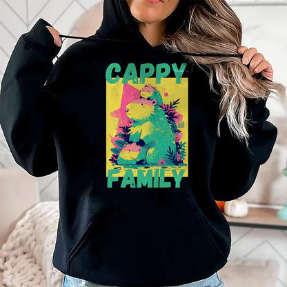 Cute Capybara Shirt, Funny Capybara Unisex T-Shirt/Hoodie/Sweatshirt HLT00 - Capybara Long Sleeve T-Shirt (8)