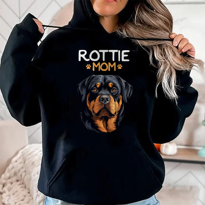 Dog Love Shirt, Dog Lover Gift T-Shirt/Hoodie/Sweatshirt HLT00 - Rottie Mom Rottweiler Dog Mama T-Shirt