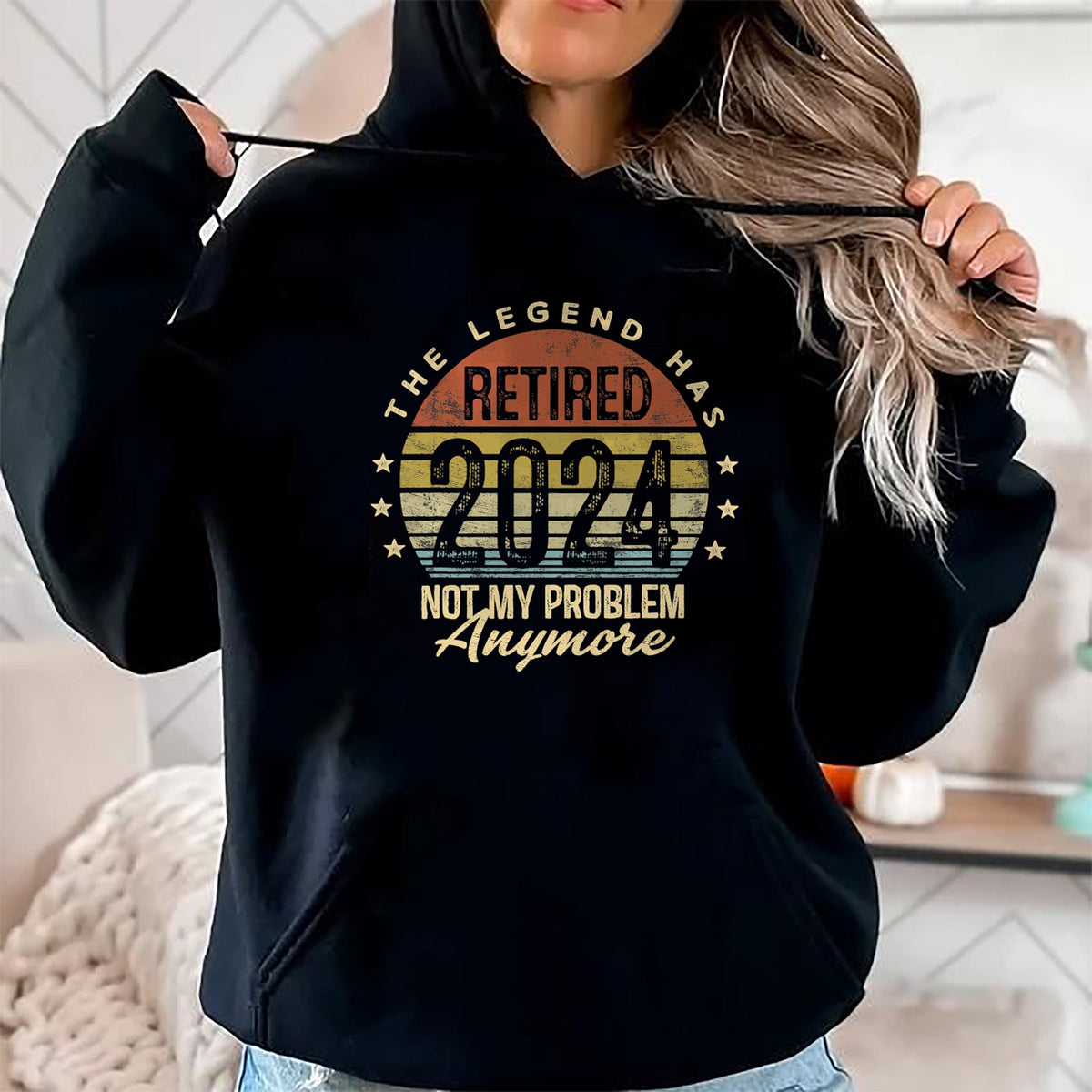Gift for Dad Shirt, Funny Dad Unisex T-Shirt/Hoodie/Sweatshirt HLT00 – Legend Has Retired 2024 Not My Problem Anymore Retirement T-Shirt
