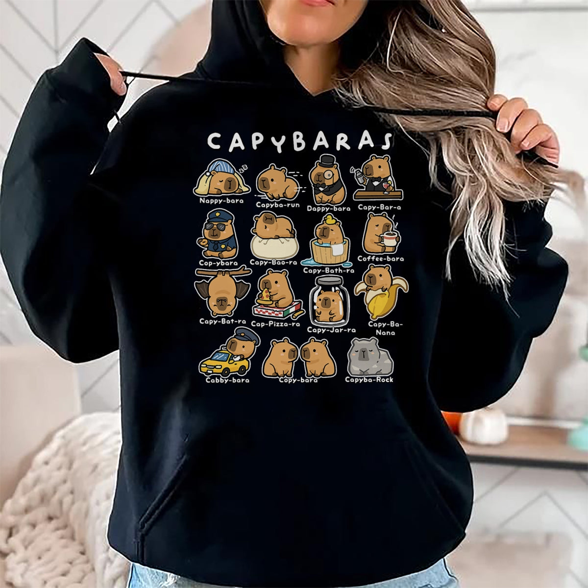 Cute Capybara Shirt, Funny Capybara Unisex T-Shirt/Hoodie/Sweatshirt HLT00 - Cute Capybaras Puns Funny Rodent Meme Animal Lover Humor T-Shirt