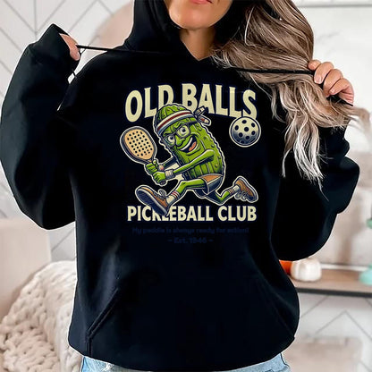 Funny Pickleball Shirt, Pickleball Lover Unisex T-Shirt/Hoodie/Sweatshirt HLT00 - Funny 80th Birthday Pickleball Men Born 1946 Pickle Dad T-Shirt
