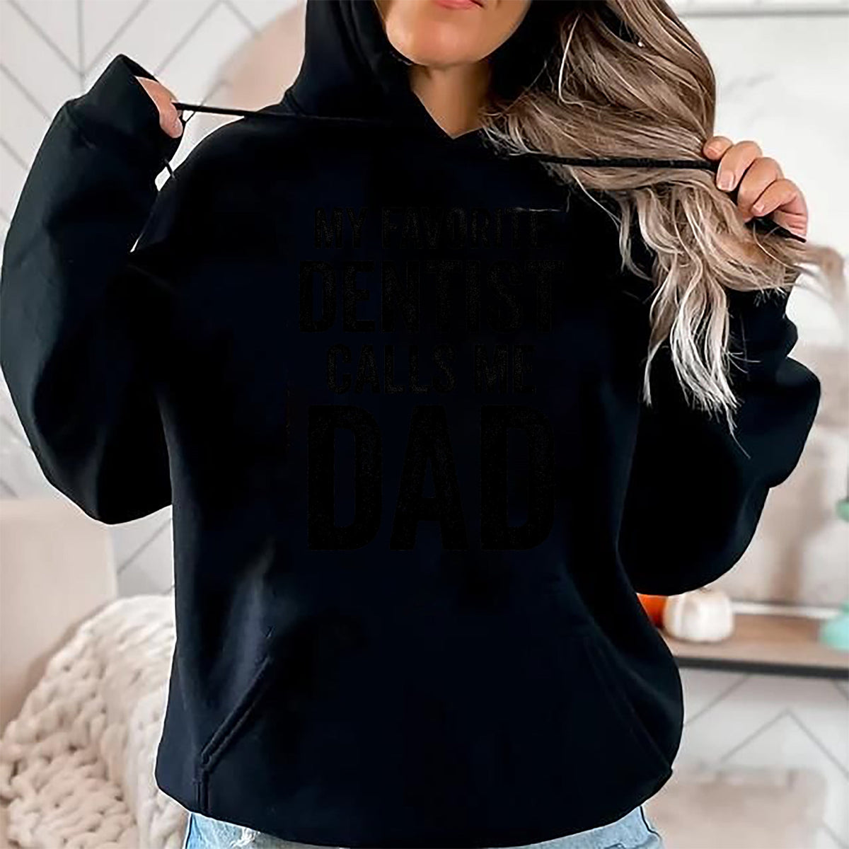 Gift for Dad Shirt, Funny Dad Unisex T-Shirt/Hoodie/Sweatshirt HLT00 – My Favorite Dentist Calls Me Dad Funny-Proud Dad Father T-Shirt