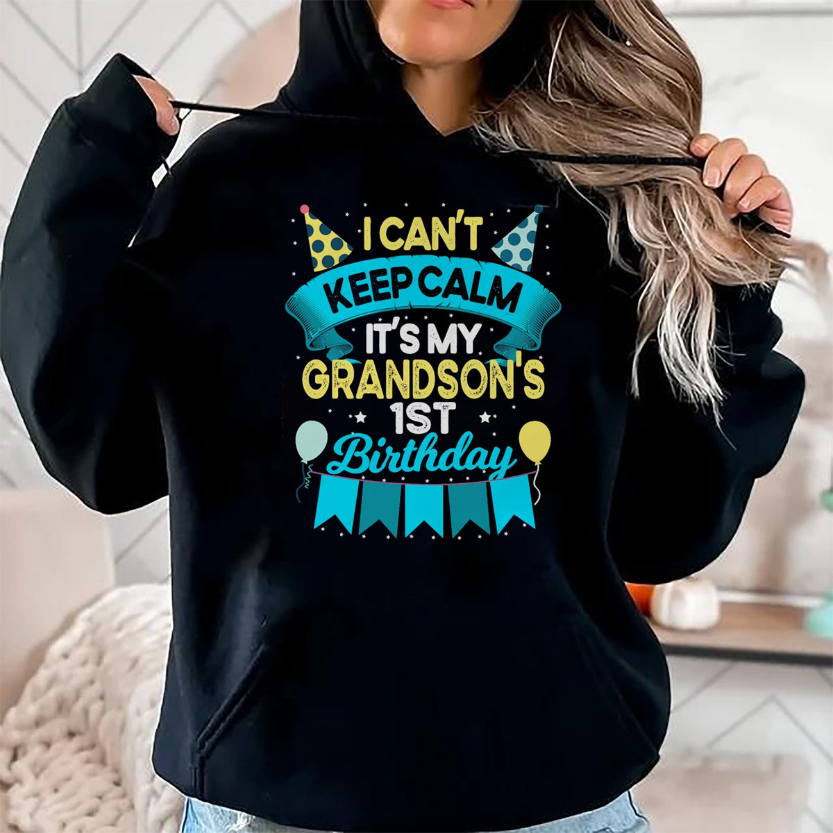 Best Grandma Shirt, Proud Grandma Unisex T-Shirt/Hoodie/Sweatshirt HLT00 - 1 Years Old Grandson Gift It_s My Grandson 1st Birthday T-Shirt