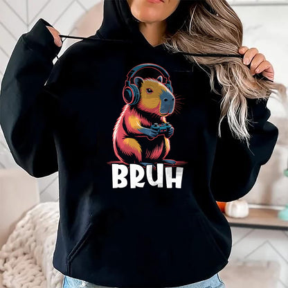 Cute Capybara Shirt, Funny Capybara UnisexT-Shirt/Hoodie/Sweatshirt HLT00 - Bruh Video Games Boys Capybara T-Shirt