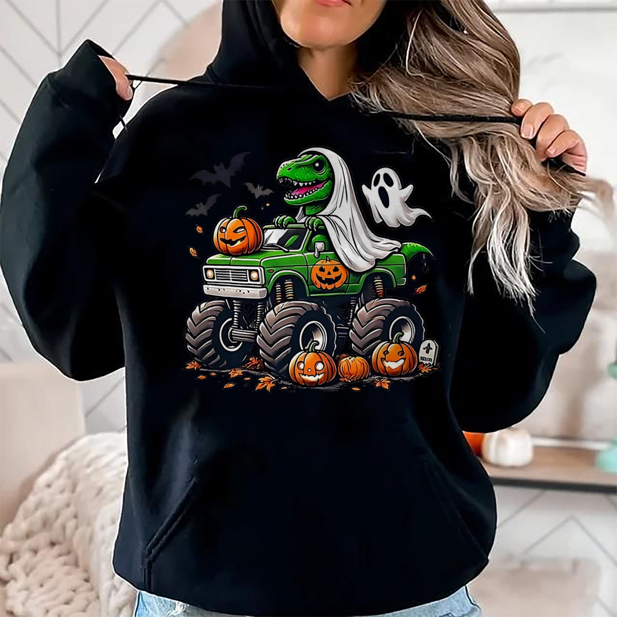 Best Dinosaur Lover Shirt, Funny Dinosaur UnisexT-Shirt/Hoodie/Sweatshirt HLT00 - Orange Halloween Shirt Boys Toddler Kids Ghost Shirts T Rex T-Shirt