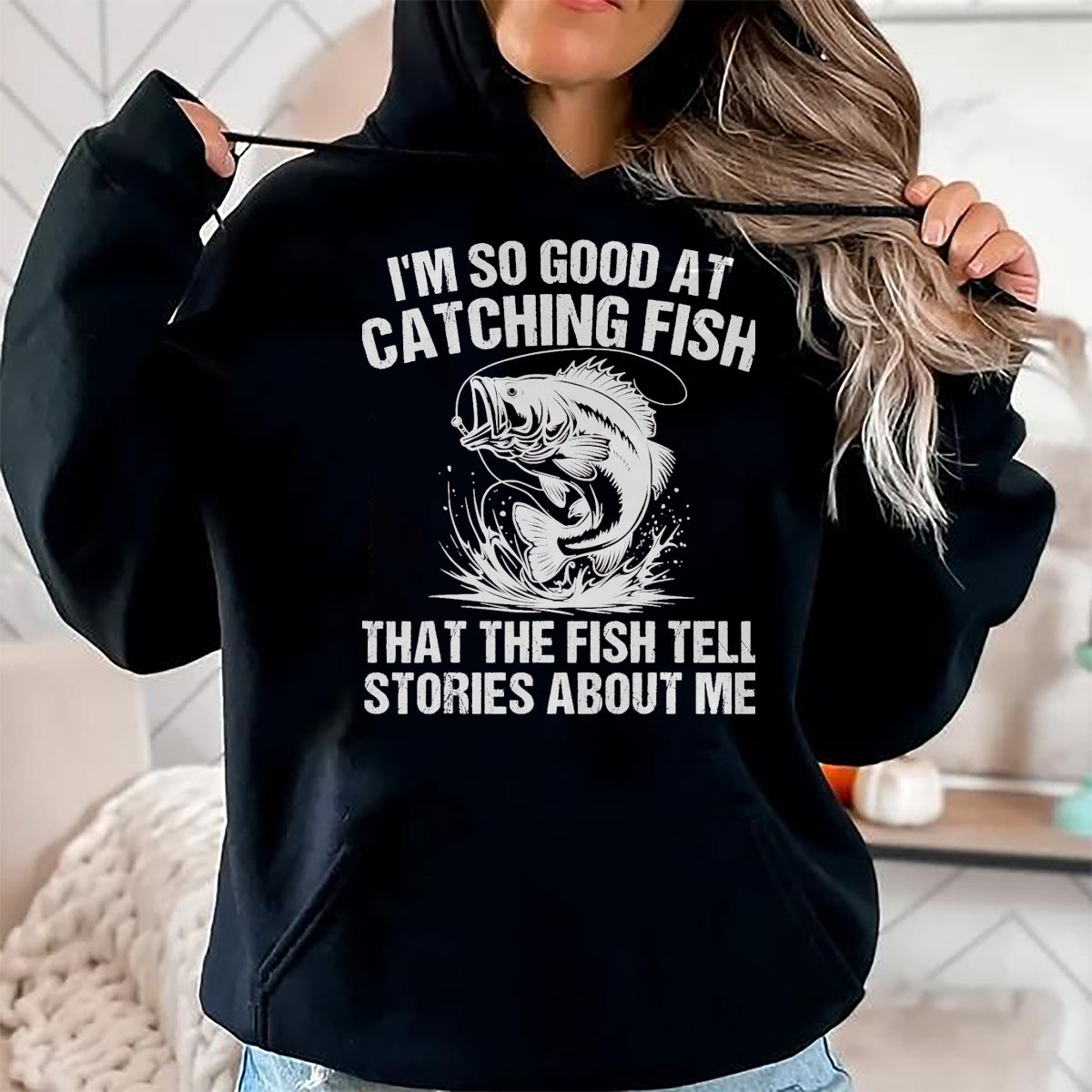 Funny Fishing Shirt, Gift For Fishing Lover Unisex T-Shirt/Hoodie/Sweatshirt HLT00 - Bass Fishing Fisherman Funny Fisherman Catch Fish T-Shirt, Men, Black, 3X-Large