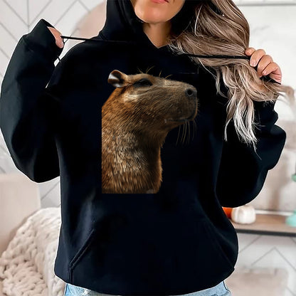 Cute Capybara Shirt, Funny Capybara Unisex T-Shirt/Hoodie/Sweatshirt HLT00 - Capybara Long Sleeve T-Shirt (7)