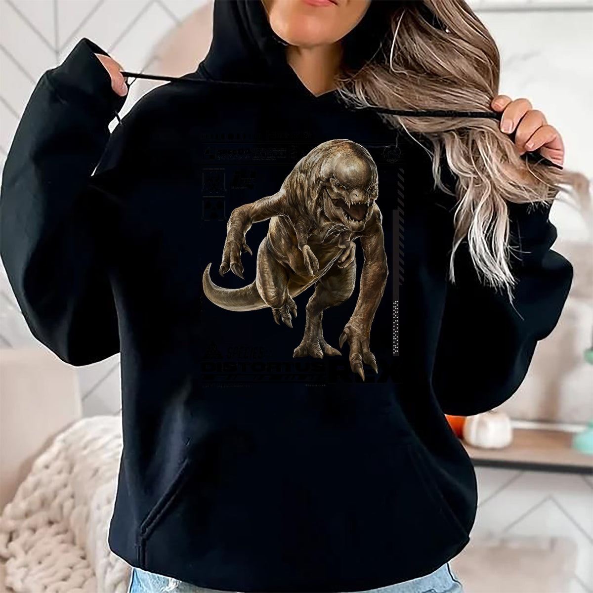 Best Dinosaur Lover Shirt, Funny Dinosaur UnisexT-Shirt/Hoodie/Sweatshirt HLT00 - Jurassic World Rebirth Distortus Rex Ingen Species File T-Shirt