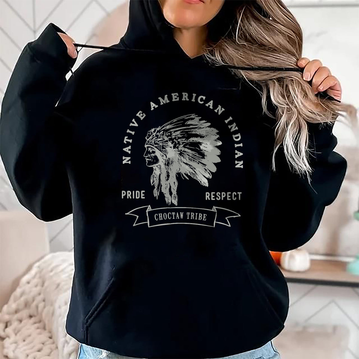 Native American T-Shirts, Vintage Native American Unisex T-Shirt/Hoodie/Sweatshirt HLT00 - Choctaw Tribe Native American Indian Pride Respect