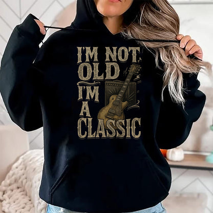 Guitar Lover Shirt, Funny Guitar UnisexT-Shirt/Hoodie/Sweatshirt HLT00 - I’m Not Old I’m A Classic Shirt Vintage Guitar Music Lover T-Shirt