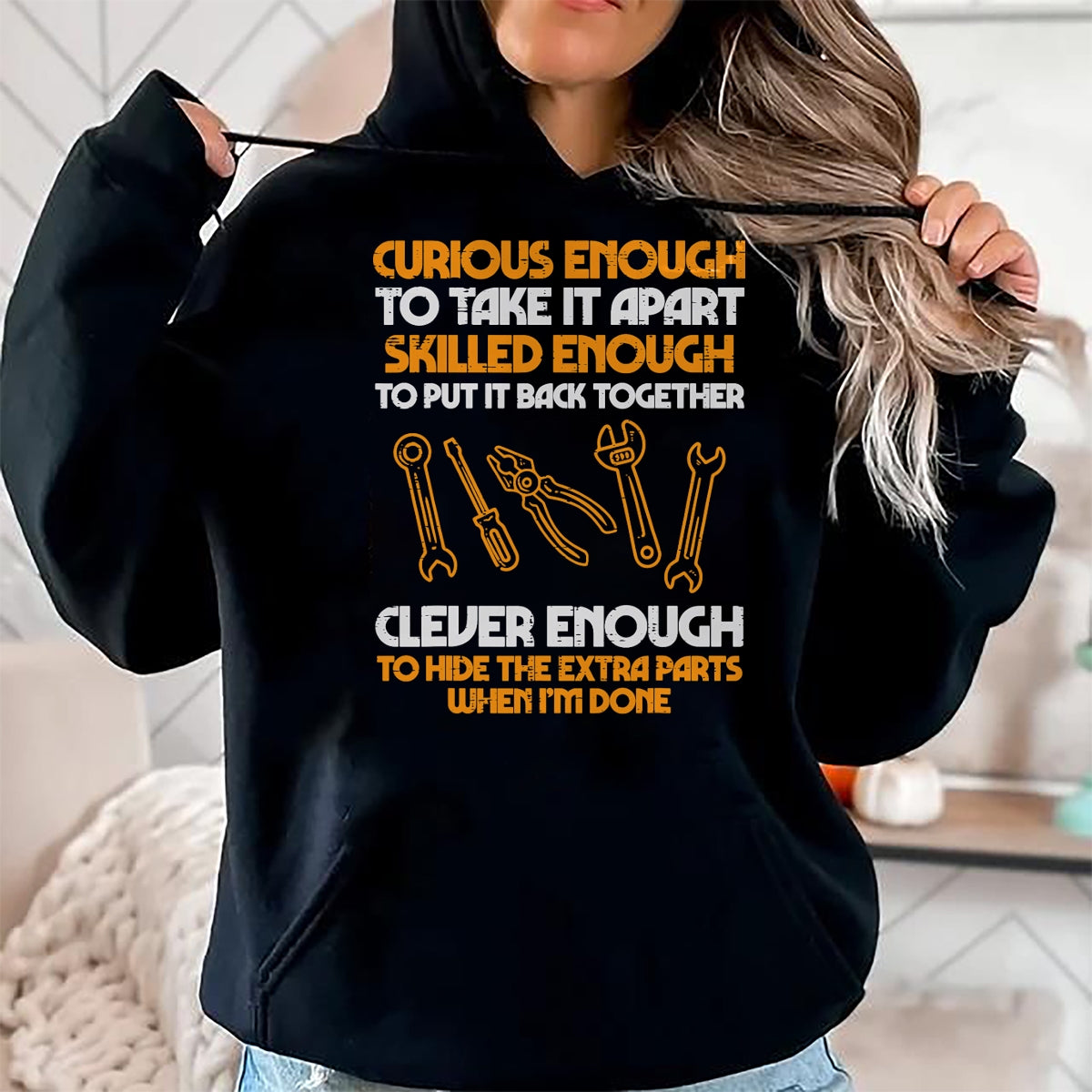 Best Mechanic Life Shirt, Funny Mechanic UnisexT-Shirt/Hoodie/Sweatshirt HLT00 - Curious Enough to Take It Apart Car Auto Garage Mechanic Men T-Shirt