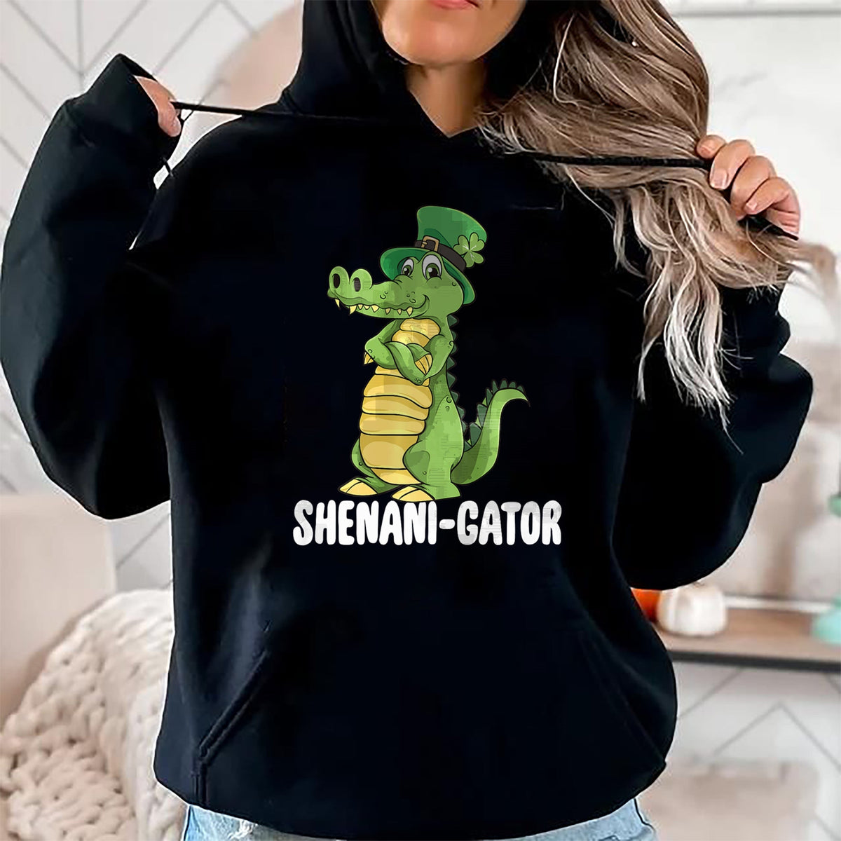Patrick Day Shirts for Family, Funny Patrick Day shirts, st patrick's day Unisex T-Shirt/Hoodie/Sweatshirt HLT00 - Shenanigator Saint Patrick Day Irish Alligator Shenanigans Premium T-Shirt