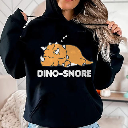 Best Dinosaur Lover Shirt, Funny Dinosaur UnisexT-Shirt/Hoodie/Sweatshirt HLT00 - Dino Snore Triceratops Dinosaur Pyjamas T-Shirt