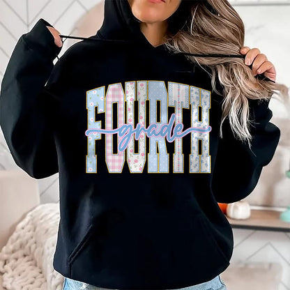 Best Student Shirt, Funny Back To School UnisexT-Shirt/Hoodie/Sweatshirt HLT00 - Preppy Fourth Grade Teacher 4th Grade Back to School Girls T-Shirt
