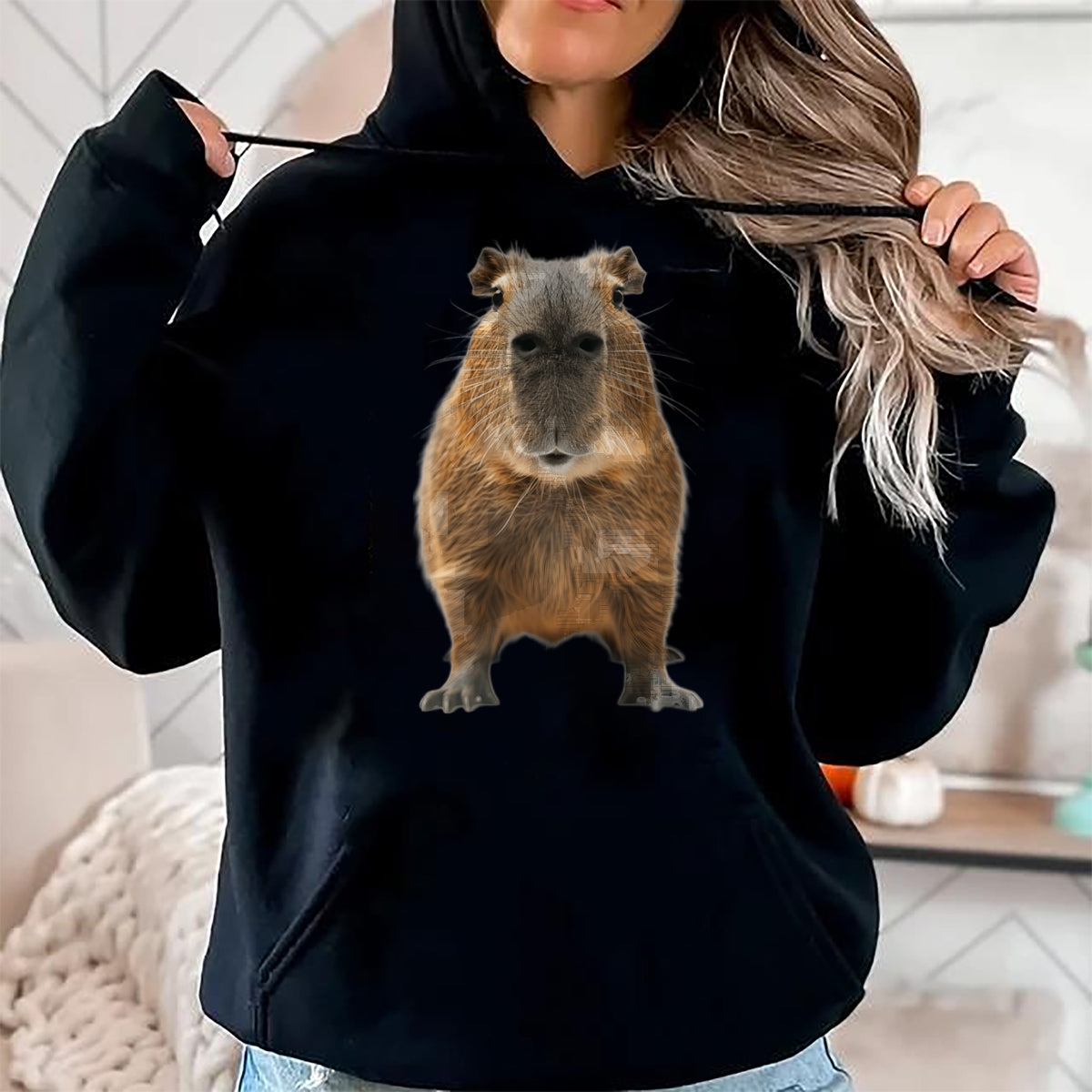 Cute Capybara Shirt, Funny Capybara Unisex T-Shirt/Hoodie/Sweatshirt HLT00 - Capybara Long Sleeve T-Shirt
