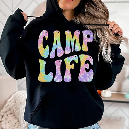 Funny Camping Shirt, Gift For Camping Lover Unisex T-Shirt/Hoodie/Sweatshirt HLT00 - Camping Summer for Girls Summer Camp Tie-Die Retro T-Shirt
