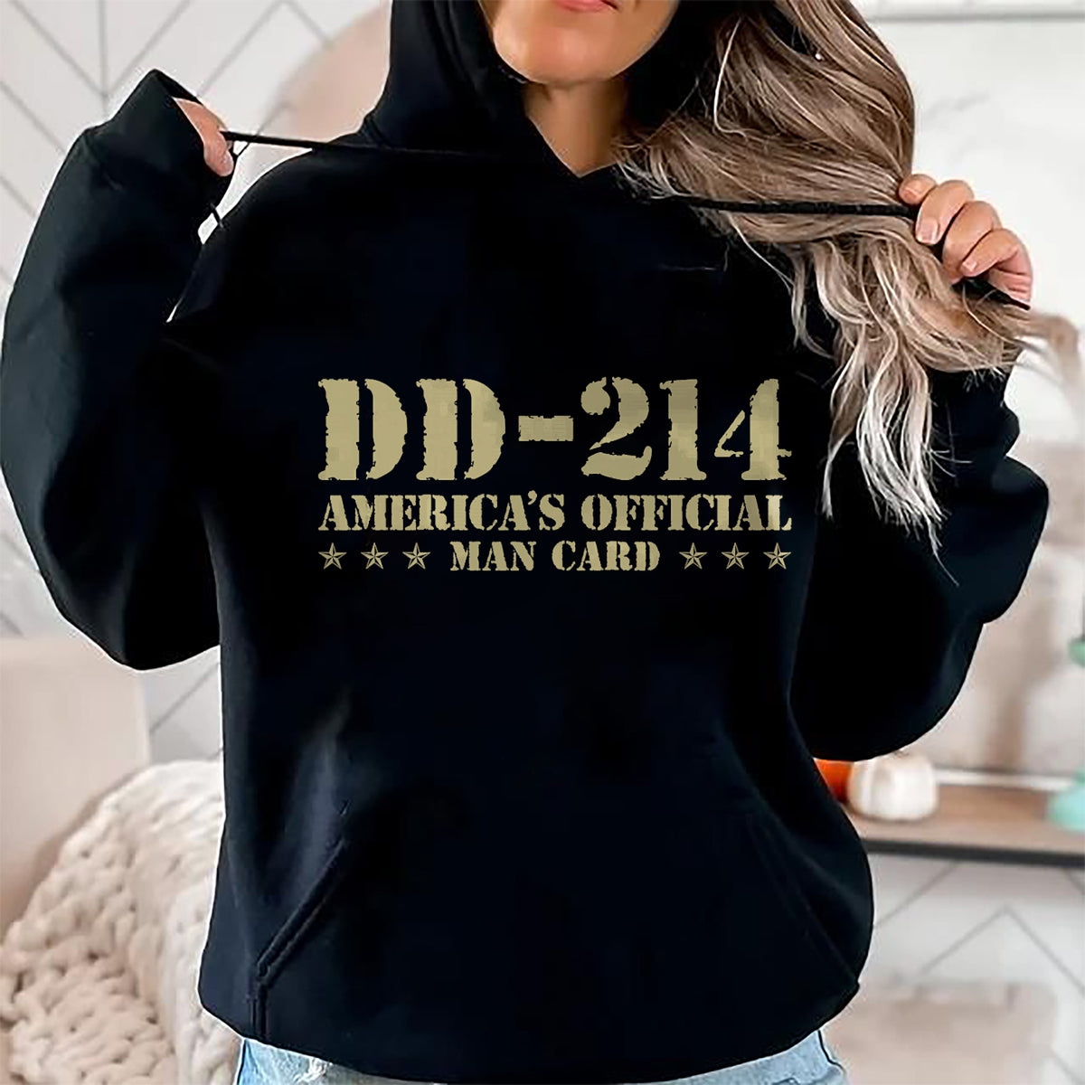 Proud Veteran Shirt, Funny Veteran UnisexT-Shirt/Hoodie/Sweatshirt HLT00 - DD-214 America_s Official Man Card Veteran Day Retro Army T-Shirt