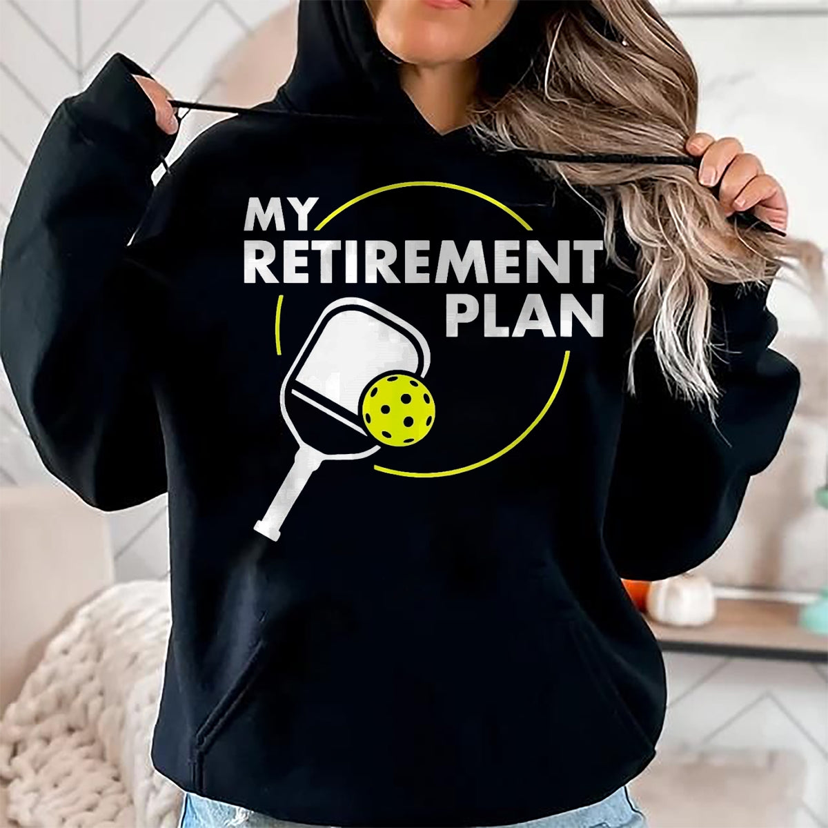 Funny Pickleball Shirt, Pickleball Lover Unisex T-Shirt/Hoodie/Sweatshirt HLT00 - My Retirement Plan Funny Pickleball Slogan T-Shirt, Women, Red, X-Large