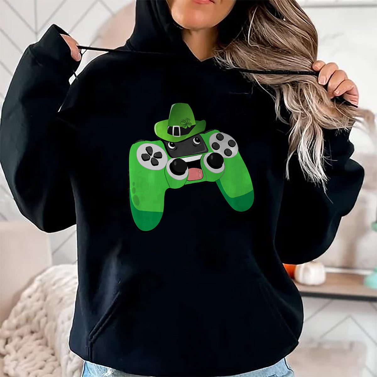 Patrick Day Shirts for Family, Funny Patrick Day shirts, st patrick's day Unisex T-Shirt/Hoodie/Sweatshirt HLT00 - Video Game Gaming St Patrick Day Gamer Boys St. Patty_s Day Premium T-Shirt