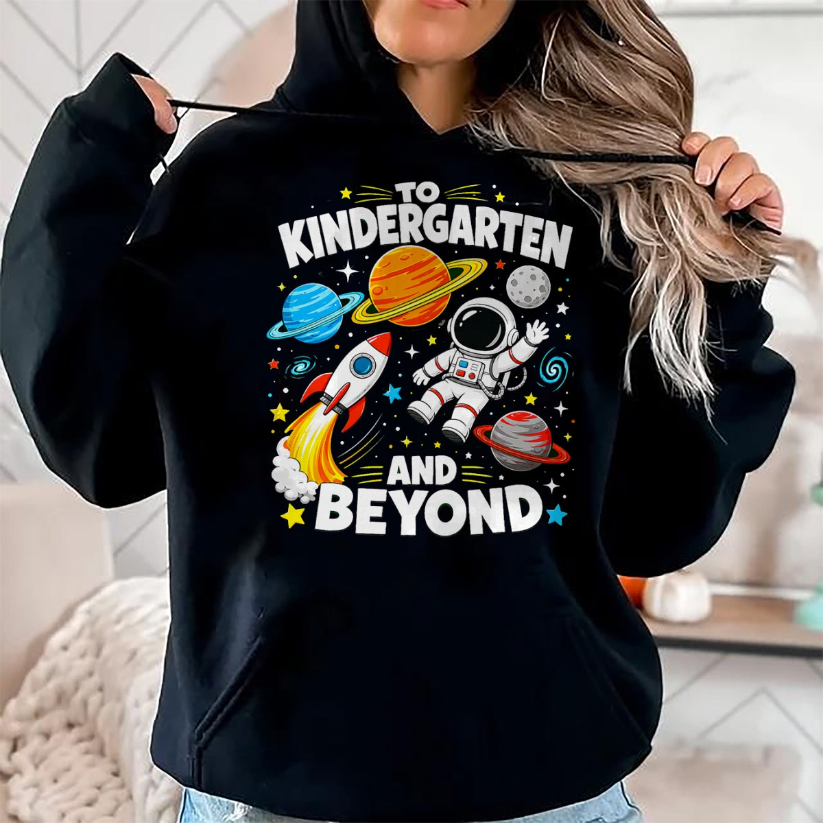 Best Student Shirt, Funny Back To School UnisexT-Shirt/Hoodie/Sweatshirt HLT00 - to Kindergarten and Beyond Astronaut Space Back to School T-Shirt
