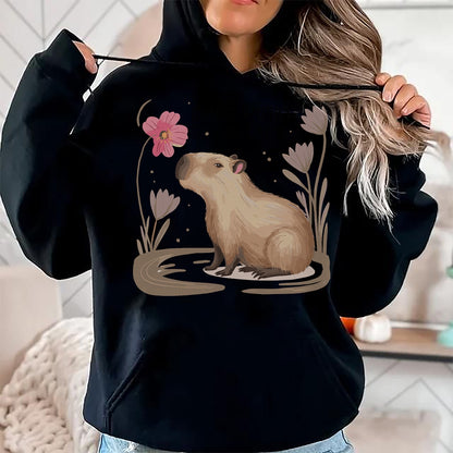 Cute Capybara Shirt, Funny Capybara Unisex T-Shirt/Hoodie/Sweatshirt HLT00 - Cute Dont Worry Be Capy Capybara Girls Boys Kids Youth Women T-Shirt