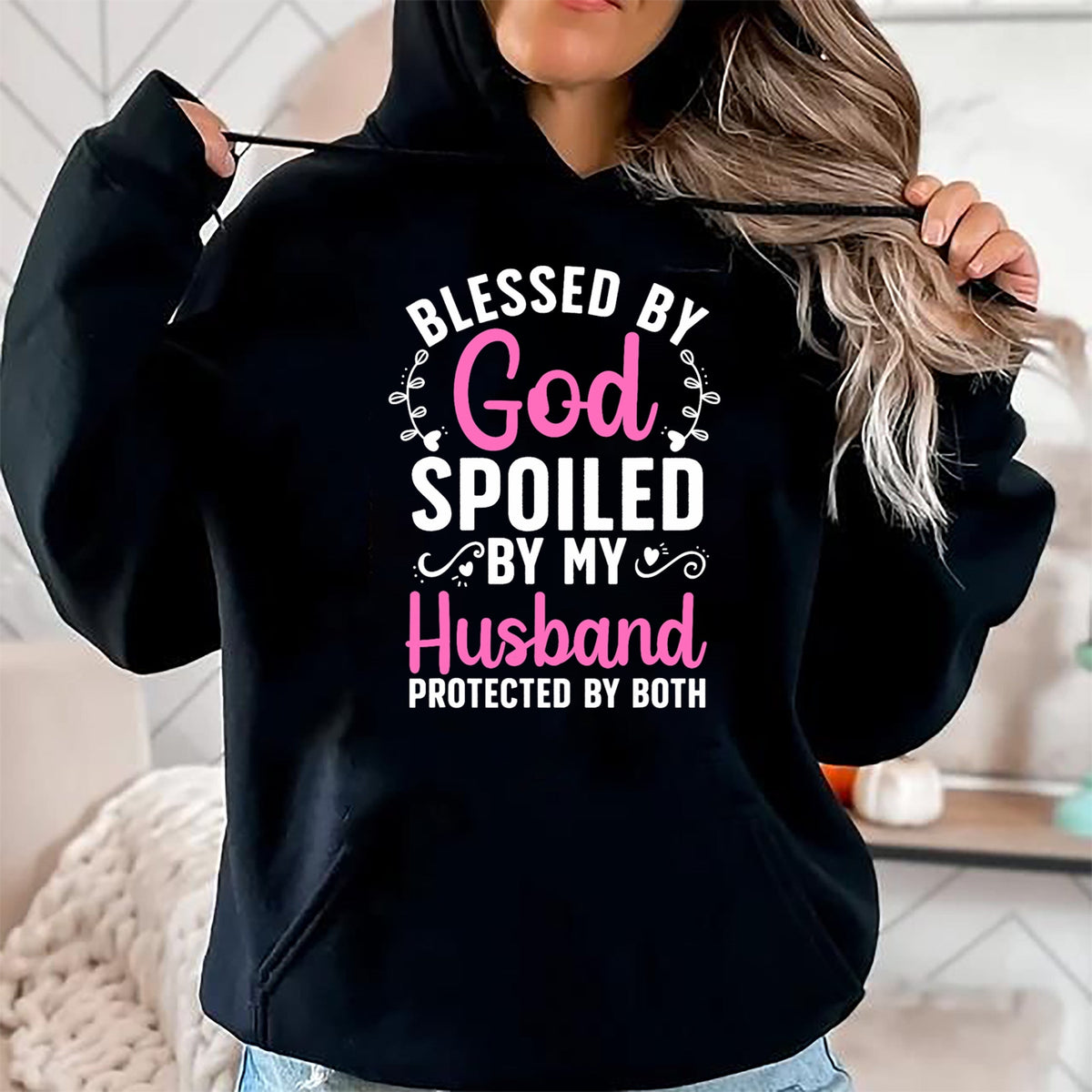 Best Wife Shirt, Wife and Husband Unisex T-Shirt/Hoodie/Sweatshirt HLT00 - Funny Spoiled Wife Art For Women Girls Husband Spoiled Wife T-Shirt