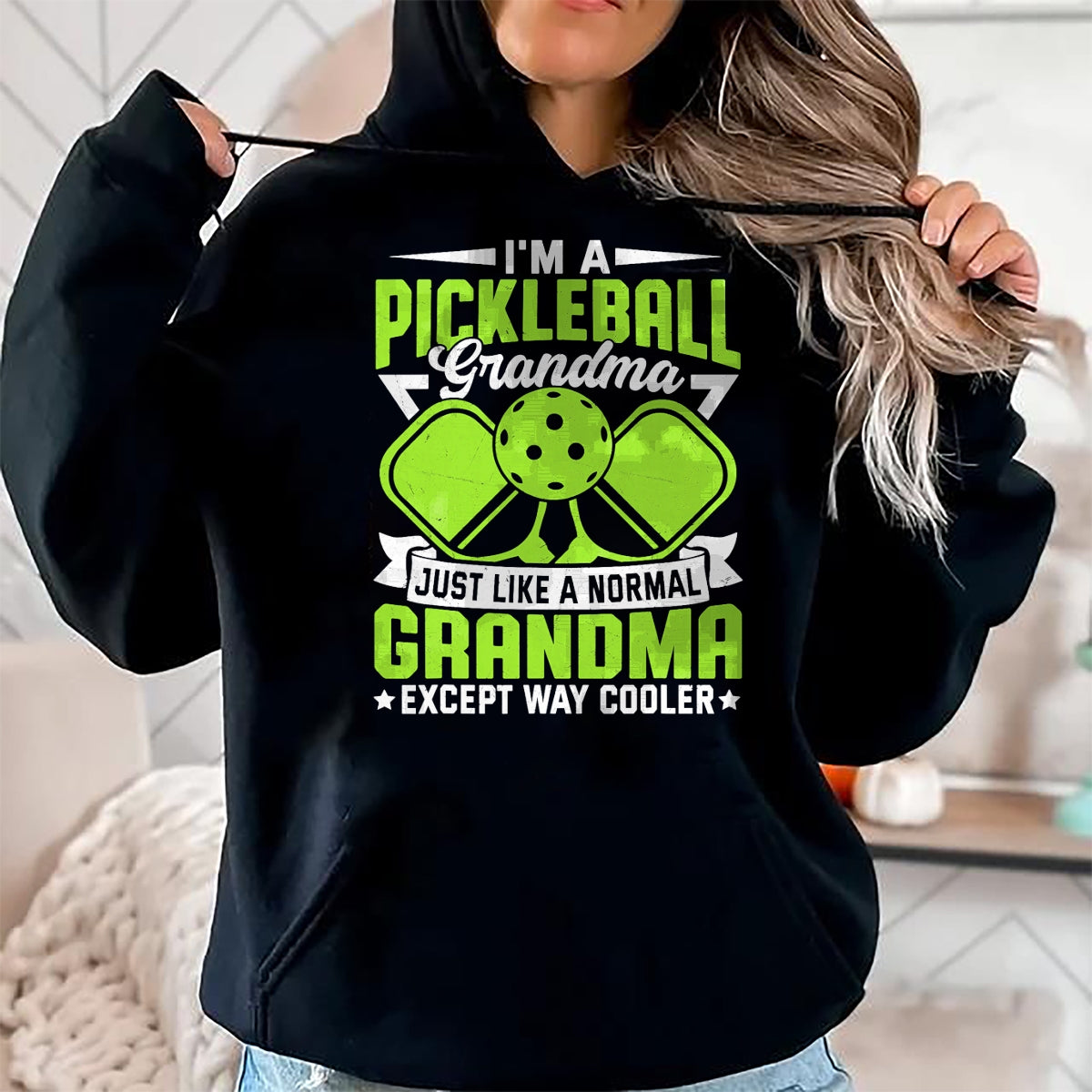 Funny Pickleball Shirt, Pickleball Lover Unisex T-Shirt/Hoodie/Sweatshirt HLT00 - Funny Pickleball Grandma Women Girls Pickle Ball Player T-Shirt