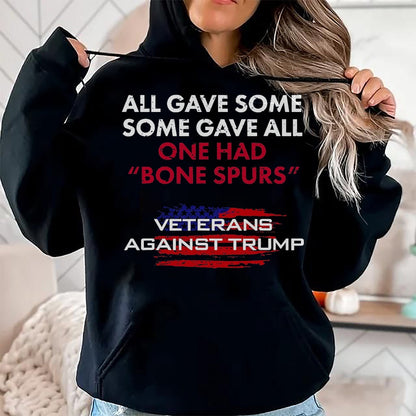 Proud Veteran Shirt, Funny Veteran UnisexT-Shirt/Hoodie/Sweatshirt HLT00 - Veterans Anti-Trump Draft Dodger Bone Spores Vet T-Shirt T-Shirt, Men, Asphalt Grey, X-Large