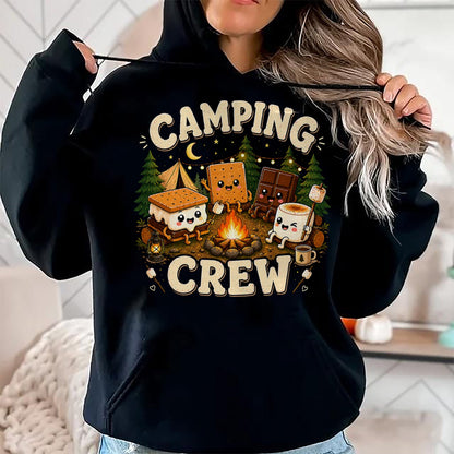 Funny Camping Shirt, Gift For Camping Lover Unisex T-Shirt/Hoodie/Sweatshirt HLT00 - Camping Crew Family Matching Camp Group Squad Team T-Shirt