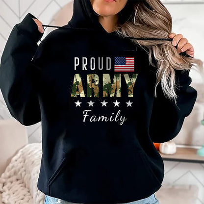 Gift for Dad Shirt, Funny Dad Unisex T-Shirt/Hoodie/Sweatshirt HLT00 – Army Graduation Proud Military Family Mom Dad Brother Sister T-Shirt