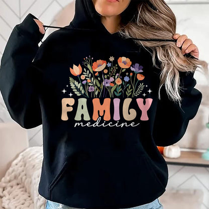 Best Doctor Shirt, Funny Doctor UnisexT-Shirt/Hoodie/Sweatshirt HLT00 - Family Medicine Flowers Family Medicine Doctor T-Shirt