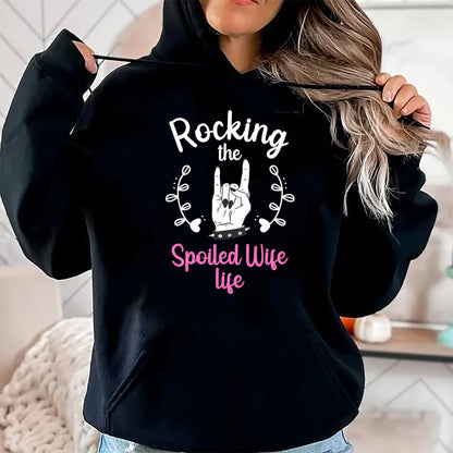 Best Wife Shirt, Wife and Husband Unisex T-Shirt/Hoodie/Sweatshirt HLT00 - Gift for wife T shirt, spoiled wife   Funny Spoiled Wife Art For Women Husband Spoiled Wife Life T-S
